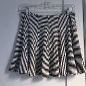 Black and White striped skirt